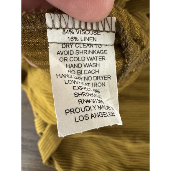 Lisa Bayne Pants Striped Parker 25” Wide Leg Usa Made Artful Home S - Picture 10 of 10